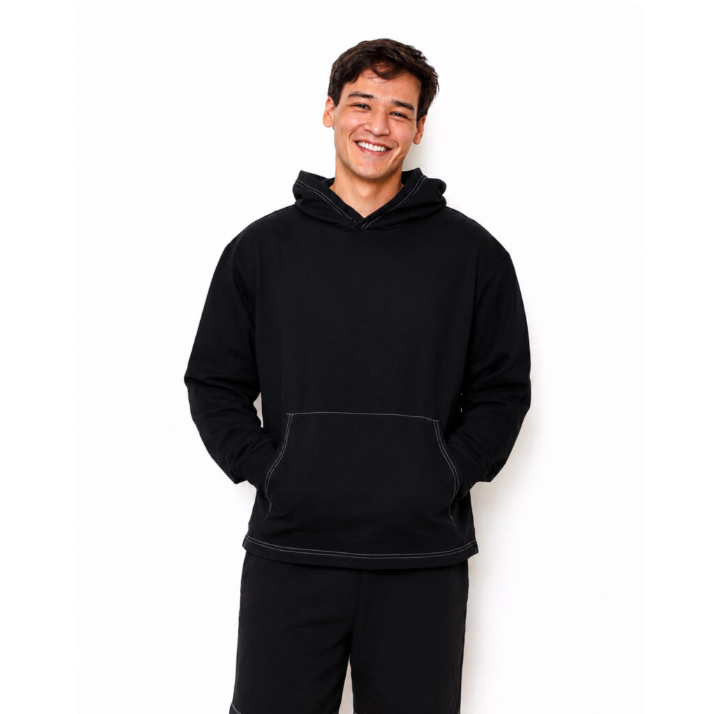 Hoodie Black Mens