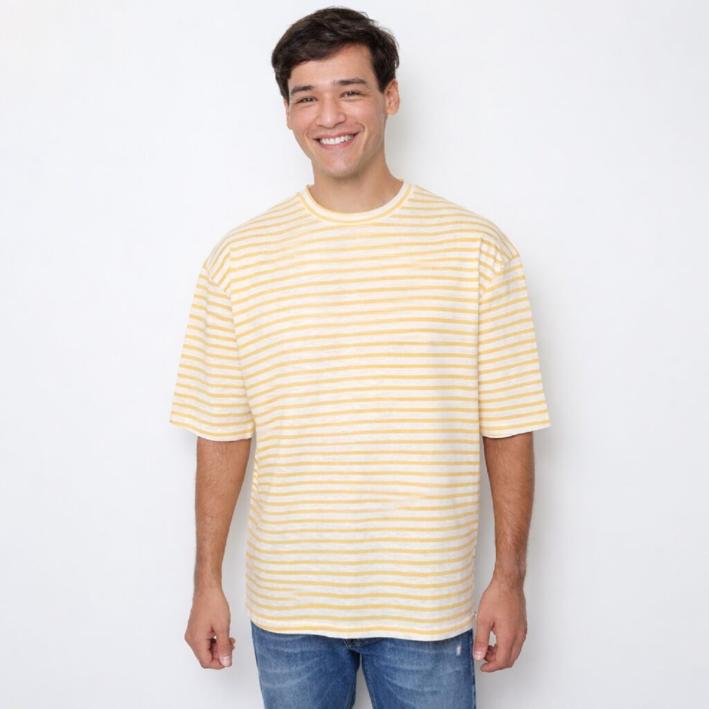 Fixed Strip Tee Yellow