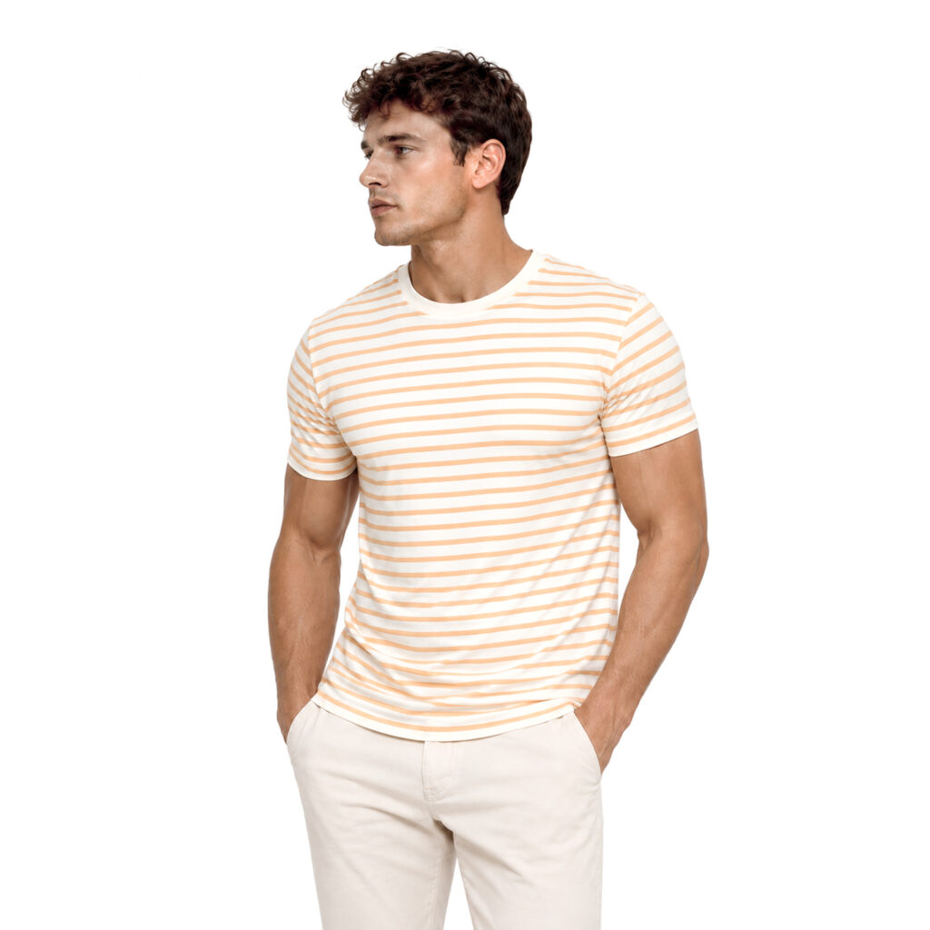 Fixed Strip Tee Yellow