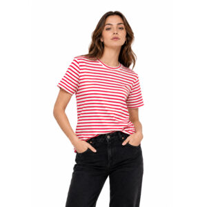 Fixed Strip Tee Red
