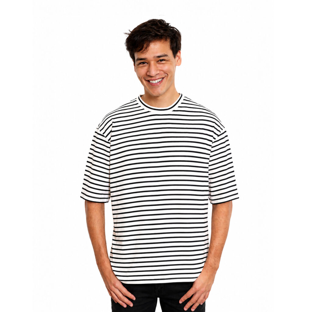 Fixed Strip Tee Black