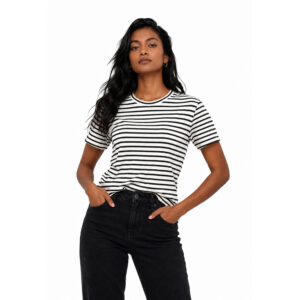 Fixed Strip Tee Black