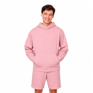 Long Sleeve Hoodie Pink Men’s