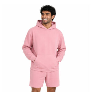 Long Sleeve Hoodie Pink Men’s