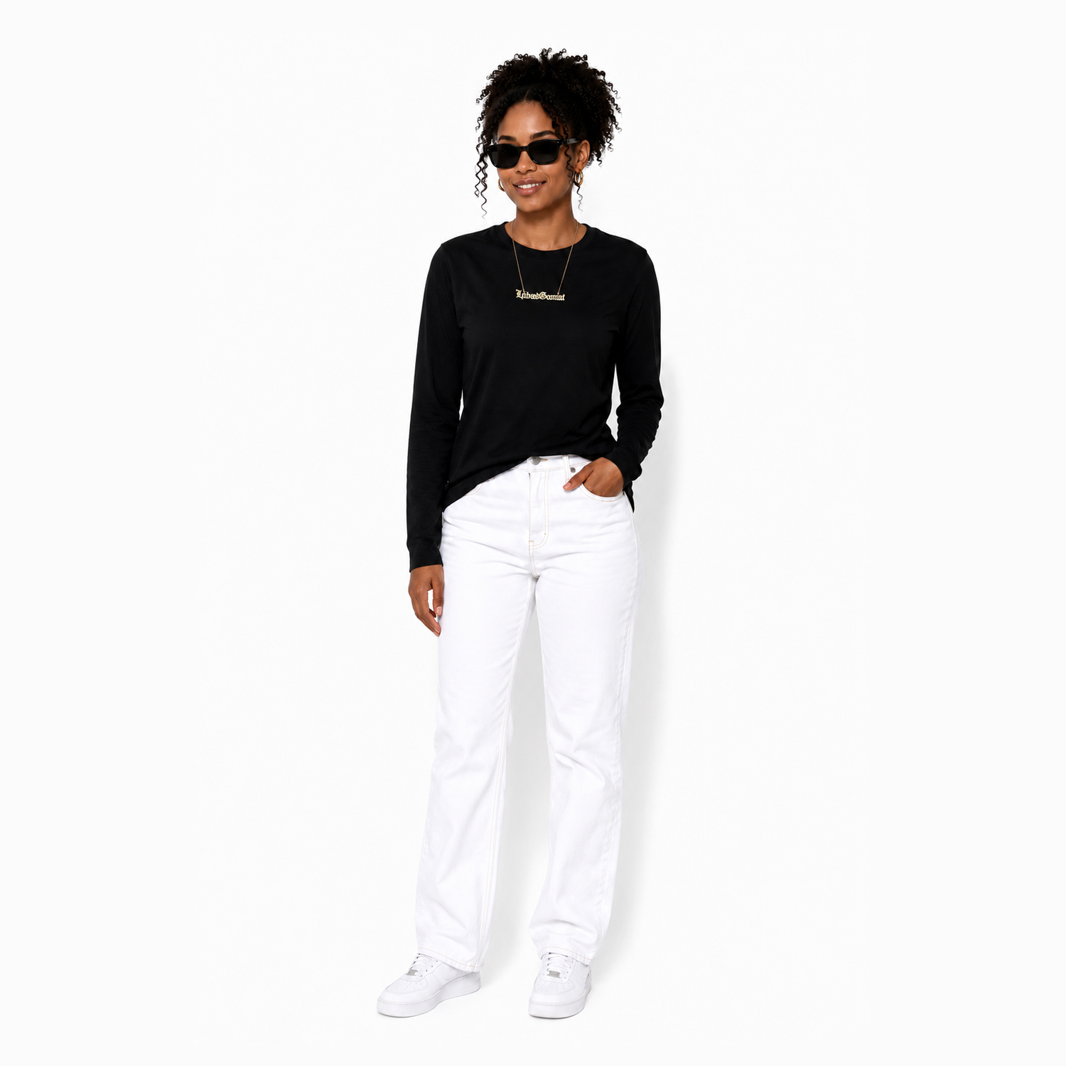 white pant women front